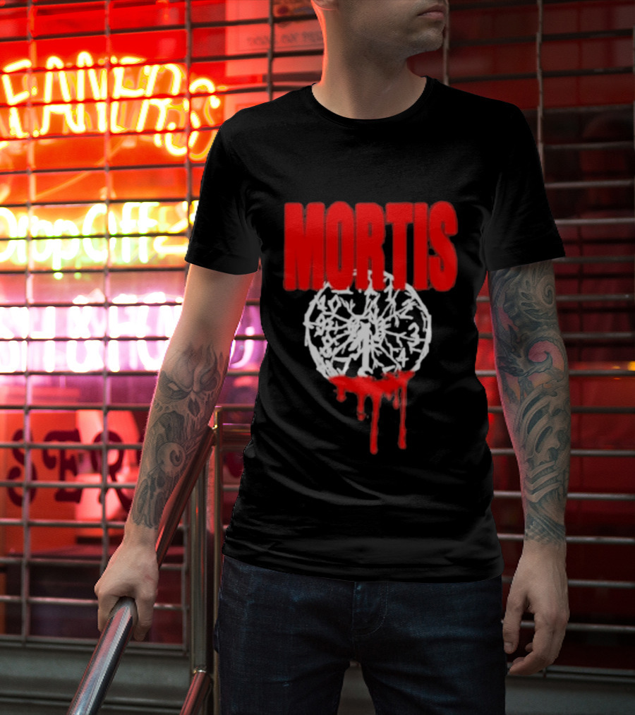 MORTIS Dripping Bloody Wheel T-Shirt