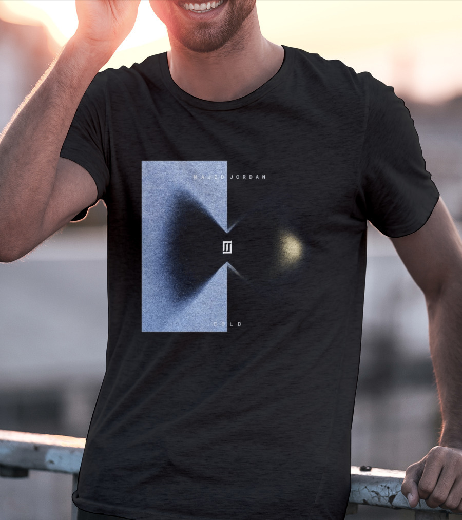 Majid Jordan Cold Album Cover Black And Blue Split T-Shirt
