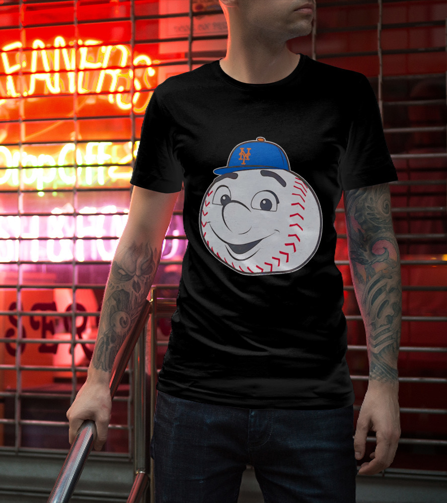 New York Mets Mr. Met Big Face Baseball 2026 T-Shirt
