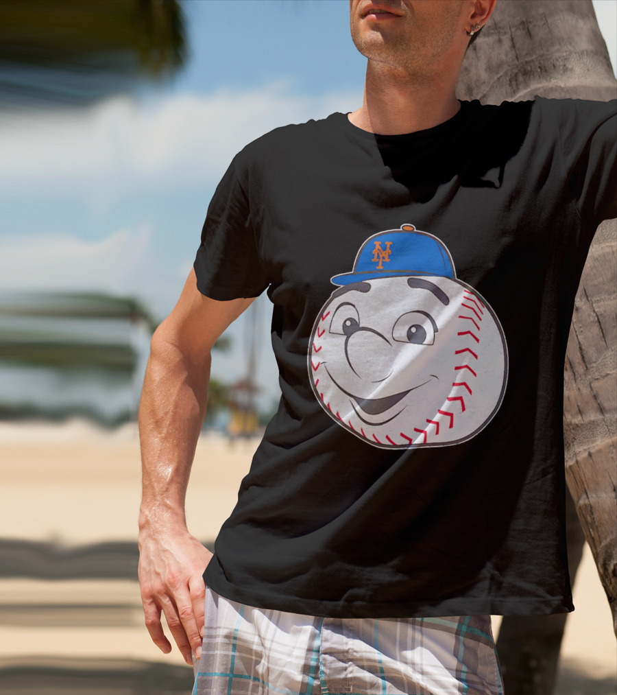 New York Mets Mr. Met Big Face Baseball 2026 T-Shirt