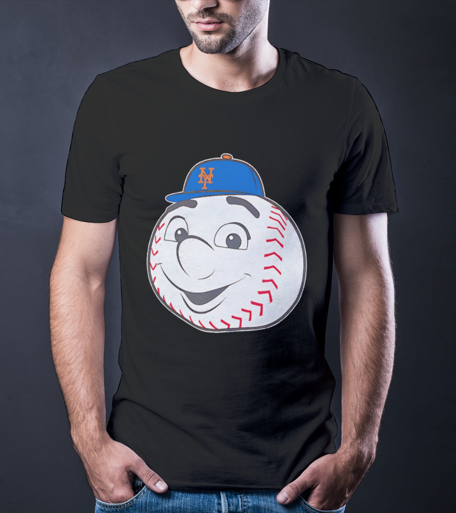 New York Mets Mr. Met Big Face Baseball 2026 T-Shirt