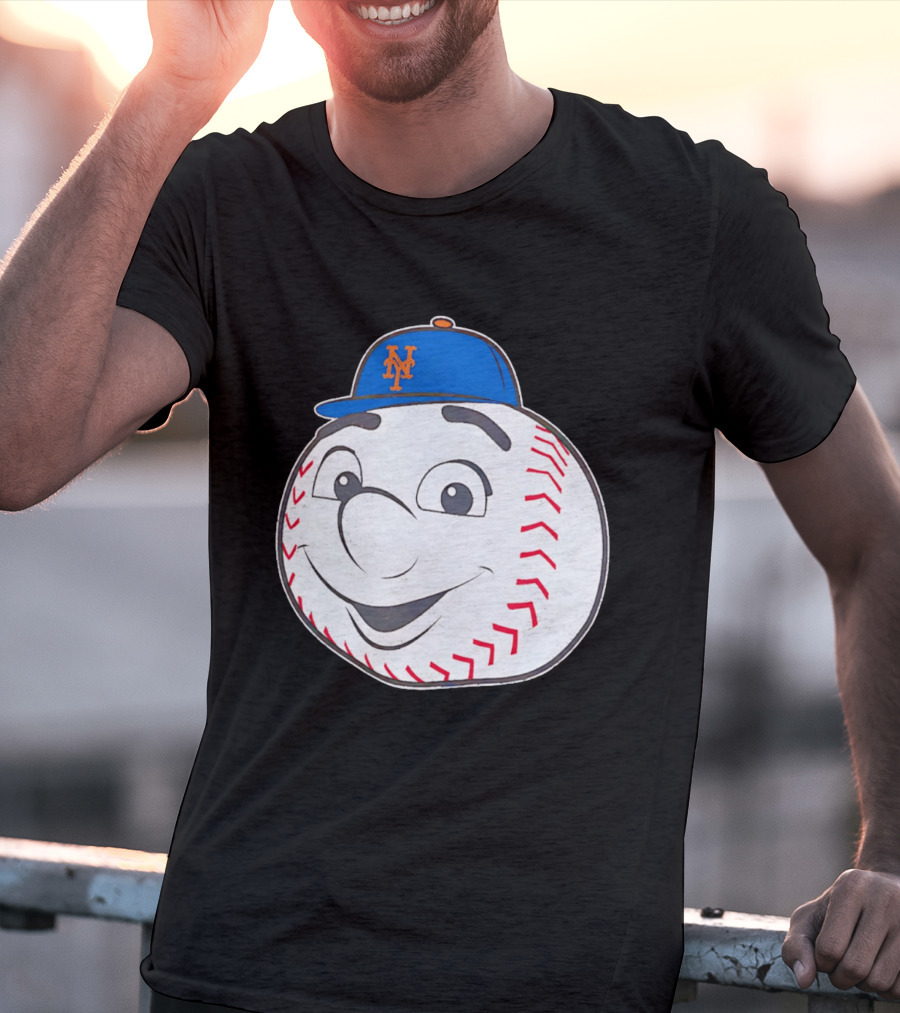 New York Mets Mr. Met Big Face Baseball 2026 T-Shirt