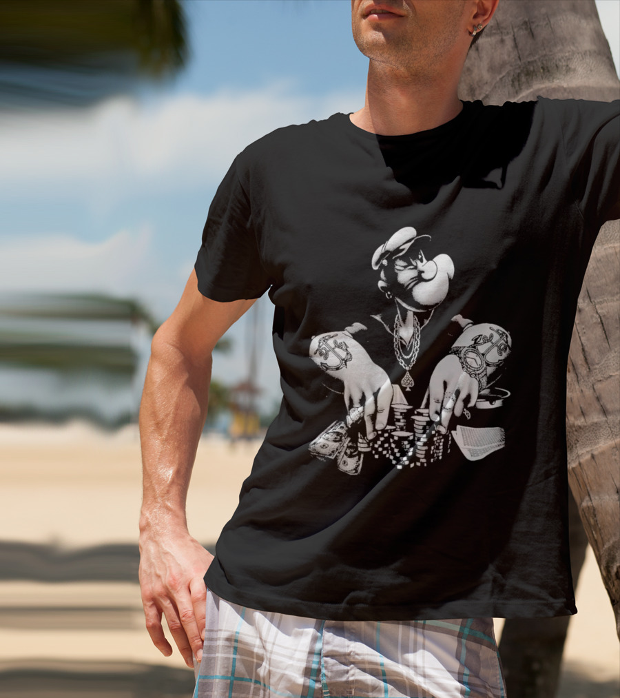 Original Jackson Popeyes Poker Pimp Playing Cards T-Shirt