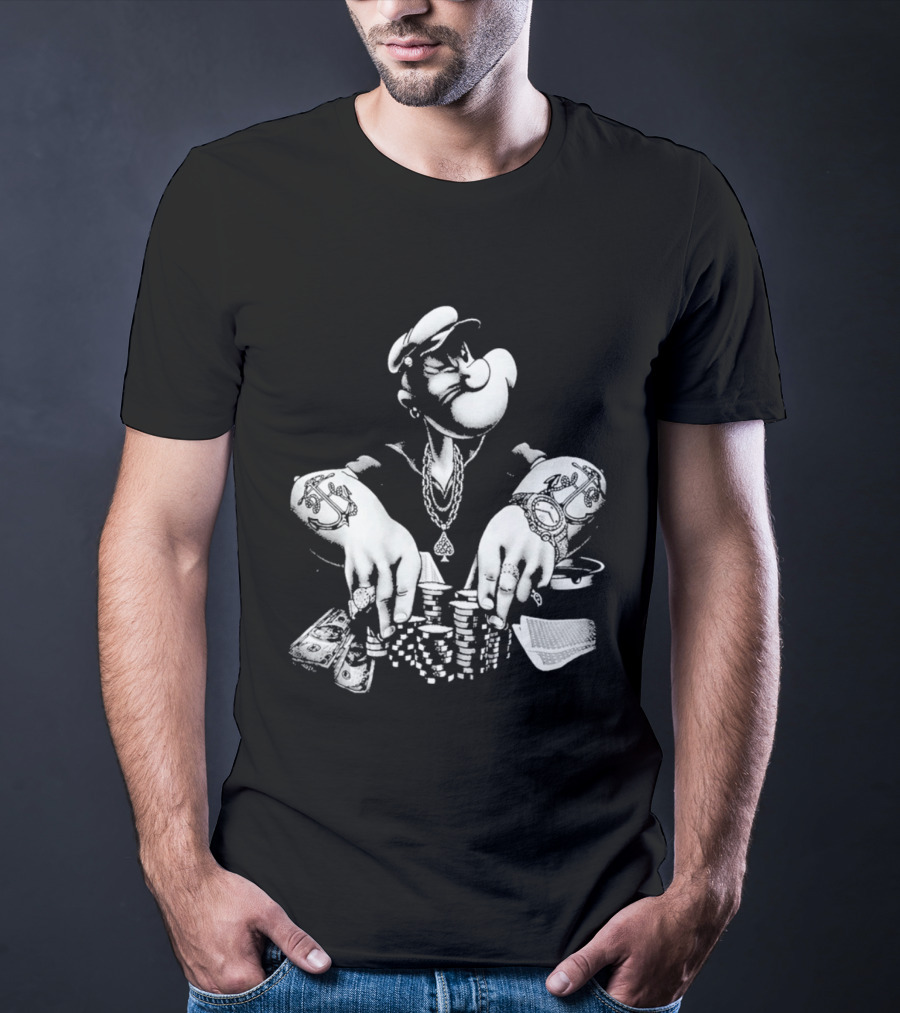 Original Jackson Popeyes Poker Pimp Playing Cards T-Shirt