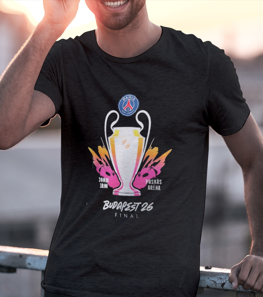 PSG Budapest 26 Final Champion's Trophy Paris Arena T-Shirt