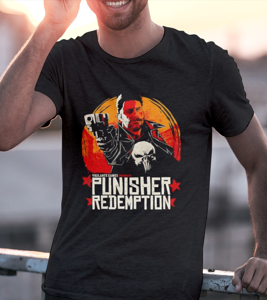 Punisher Redemption Red Dead Vigilante Games T-Shirt