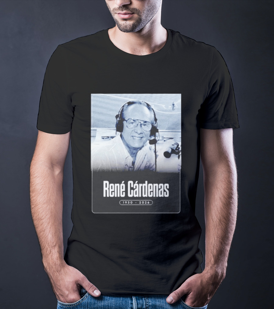 Rene Cardenas 1930 2026 Celebrating Legacy In Broadcasting T-Shirt