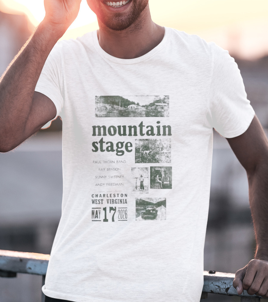 Mountain Stage With Kathy Mattea Charleston West Virginia May 17 2026 T-Shirt