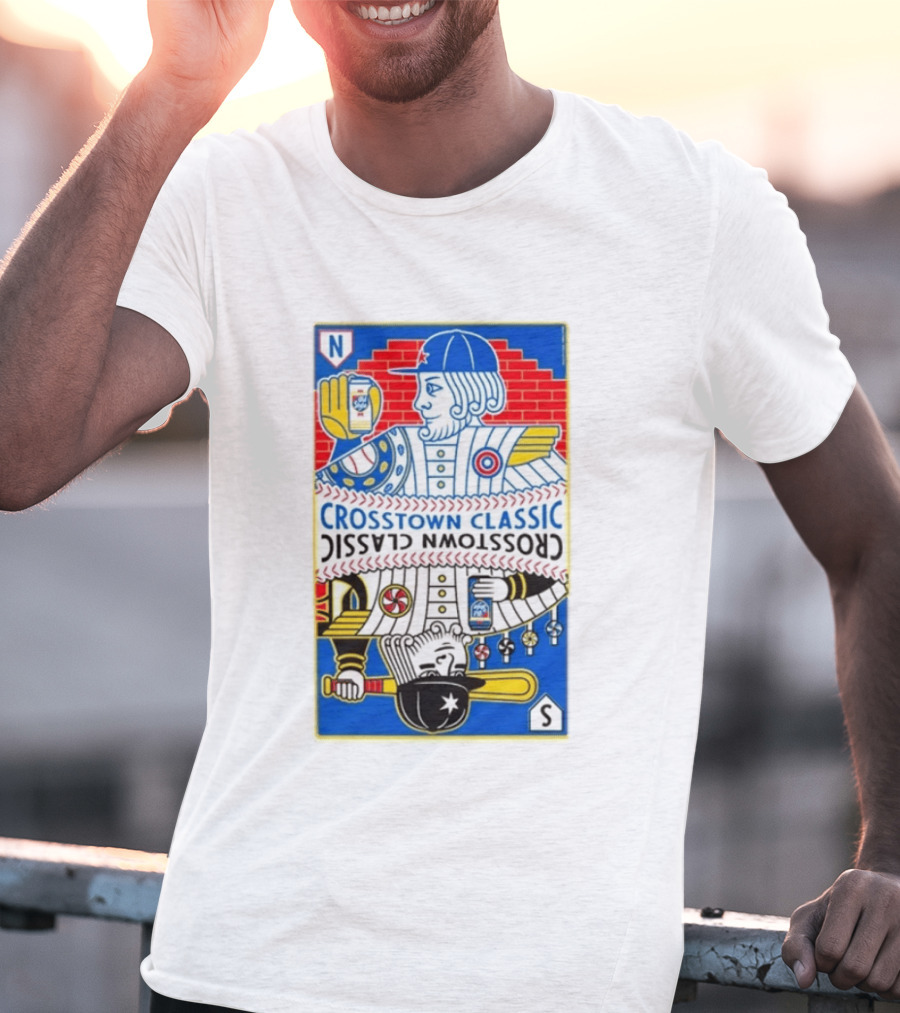 Crosstown Classic Series Card Chicago Cubs Vs Chicago White Sox T-Shirt