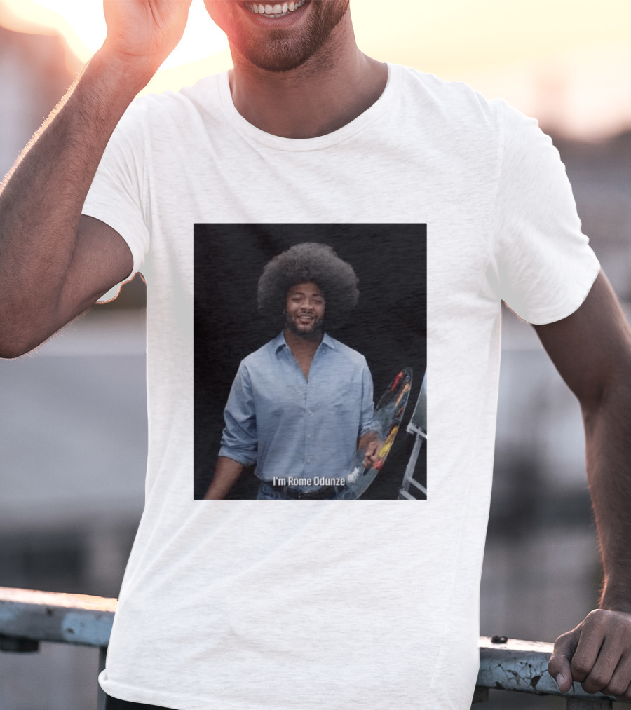 I'm Rome Odunze With Bob Ross Style Transformation T-Shirt