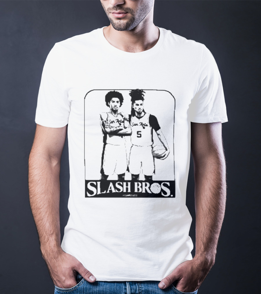 San Antonio Spurs Slash Bros Basketball Players T-Shirt
