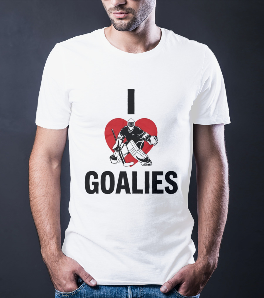 Dan Vladar Ice Hockey I Love Goalies Philadelphia Flyers T-Shirt