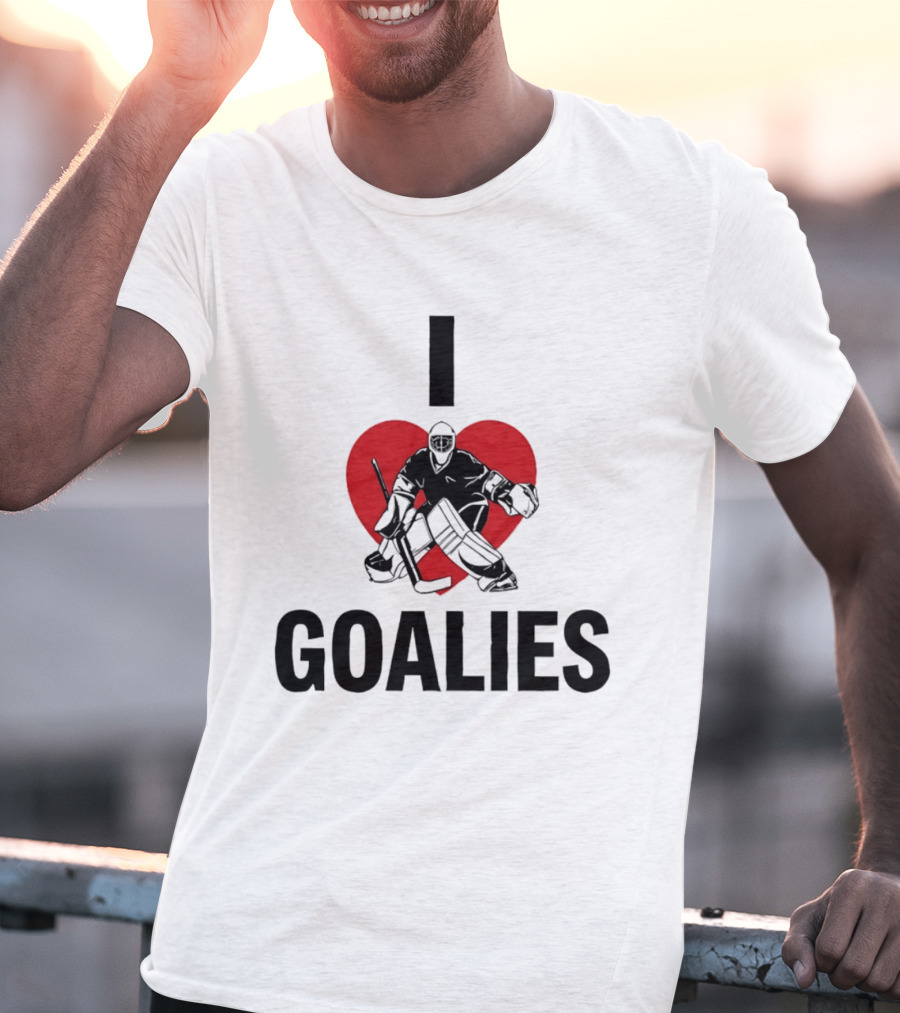 Dan Vladar Ice Hockey I Love Goalies Philadelphia Flyers T-Shirt