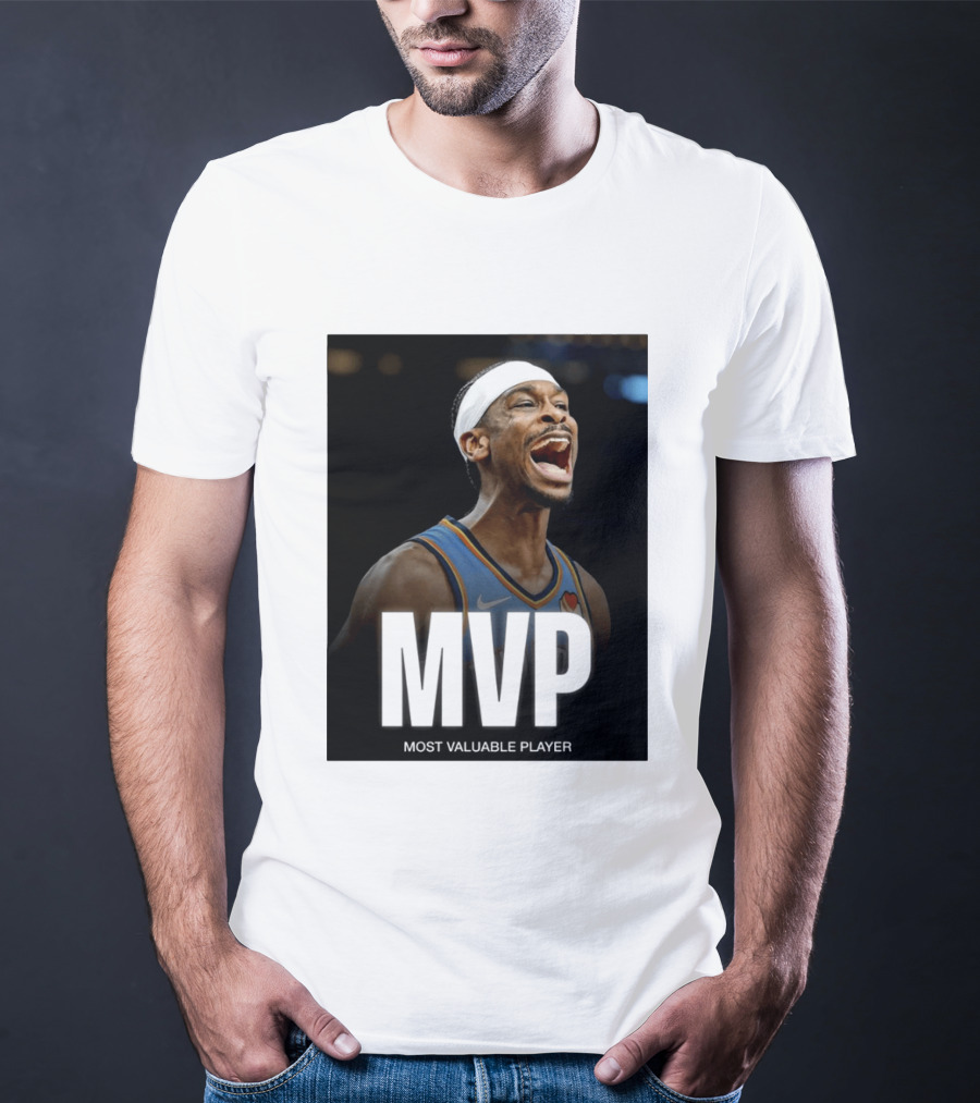 Shai Gilgeous Alexander MVP Most Valuable Player OKC Thunder Celebration T-Shirt
