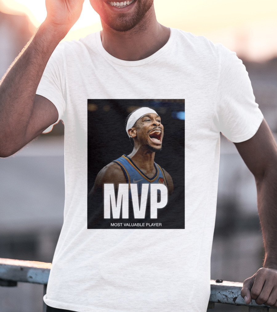 Shai Gilgeous Alexander MVP Most Valuable Player OKC Thunder Celebration T-Shirt