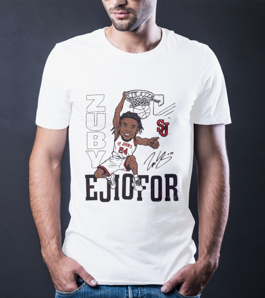 Zuby Ejiofor St. John's Red Storm Slam Dunk Basketball SJ 24 T-Shirt