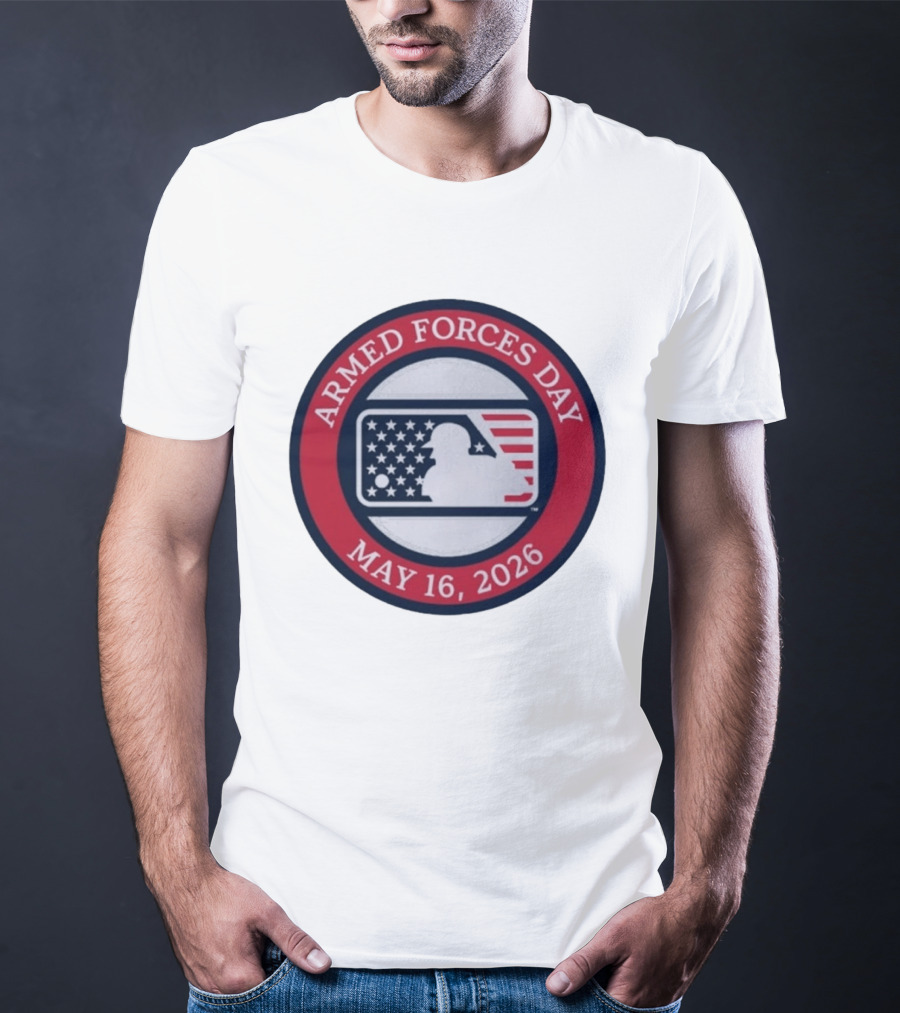MLB Armed Forces Day May 16 2026 Stars And Stripes Circle T-Shirt