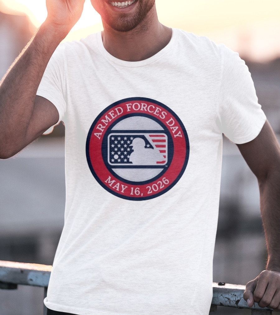 MLB Armed Forces Day May 16 2026 Stars And Stripes Circle T-Shirt