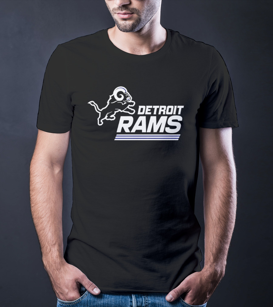 Twisted Gorilla Detroit Rams Los Angeles Lions T-Shirt