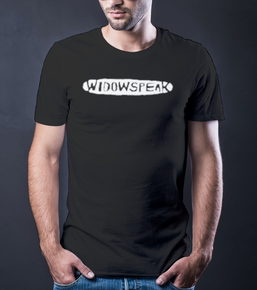 Widowspeak Band Name Black And White T-Shirt
