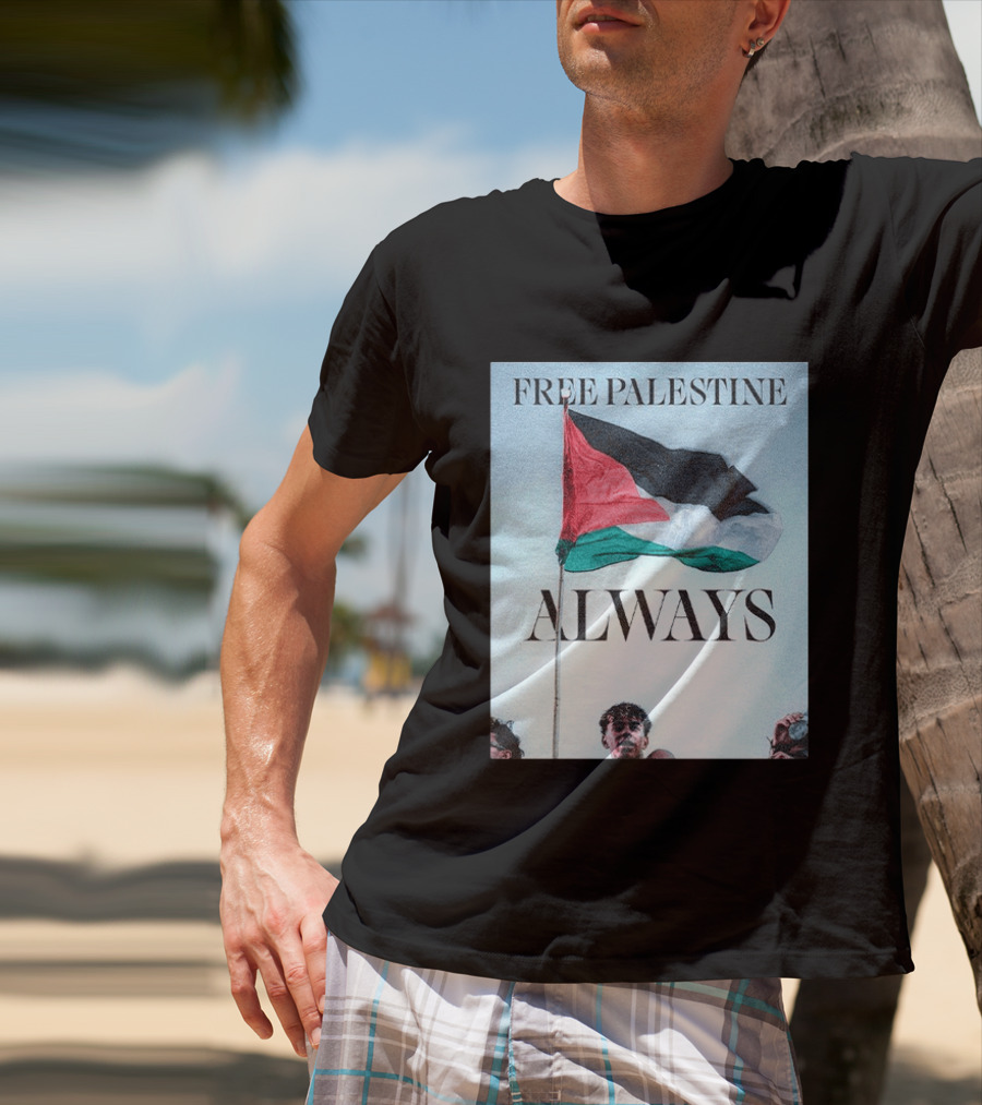 Barcelona FC Lamine Yamal Free Palestine Always Flag T-Shirt