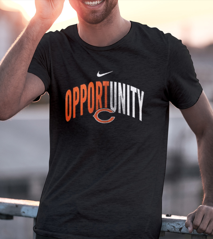 Chicago Bears Opportunity Nike Swoosh C T-Shirt