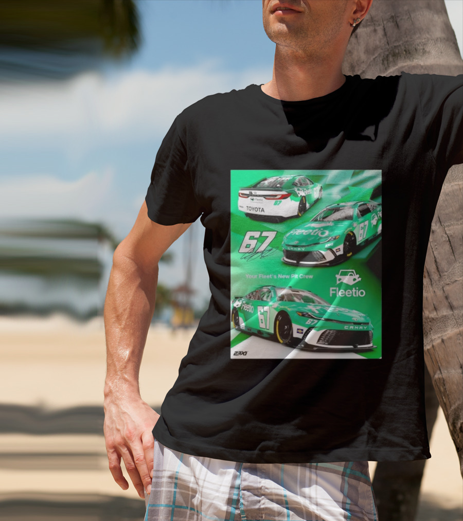 Corey Heim 23XI Racing Toyota Camry XSE Fleetio NASCAR 67 T-Shirt