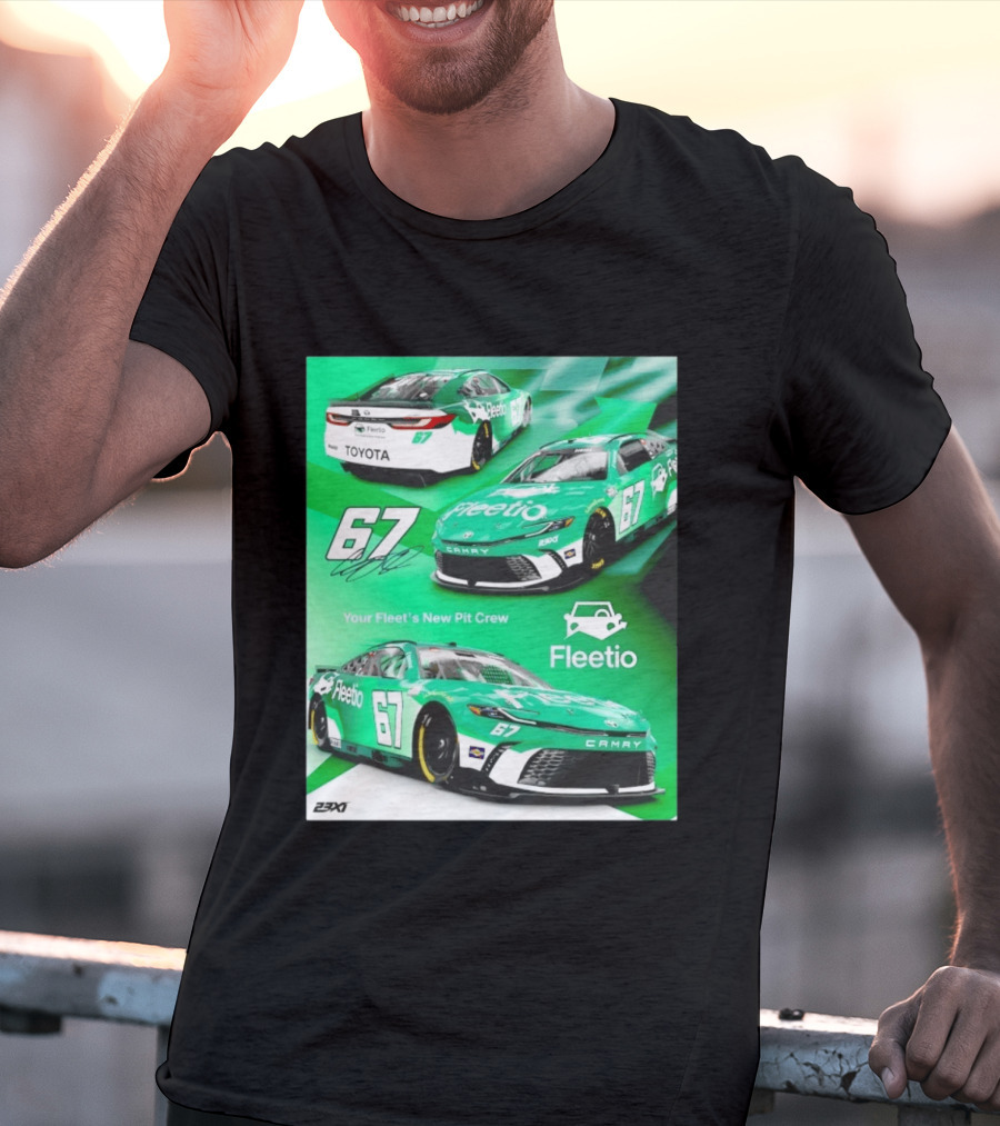 Corey Heim 23XI Racing Toyota Camry XSE Fleetio NASCAR 67 T-Shirt