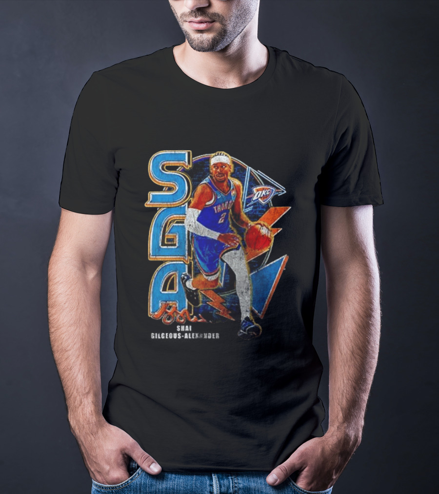 Oklahoma City Thunder Shai Gilgeous Alexander SGA MVP OKC T-Shirt