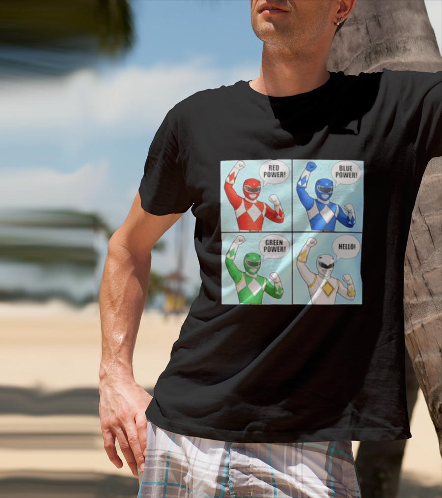 Red Power Blue Power Green Power Hello Rangers T-Shirt