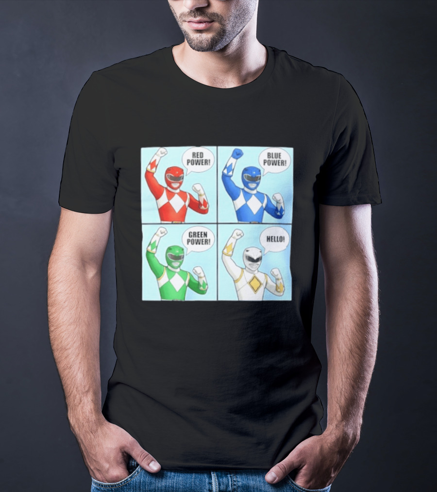 Red Power Blue Power Green Power Hello Rangers T-Shirt