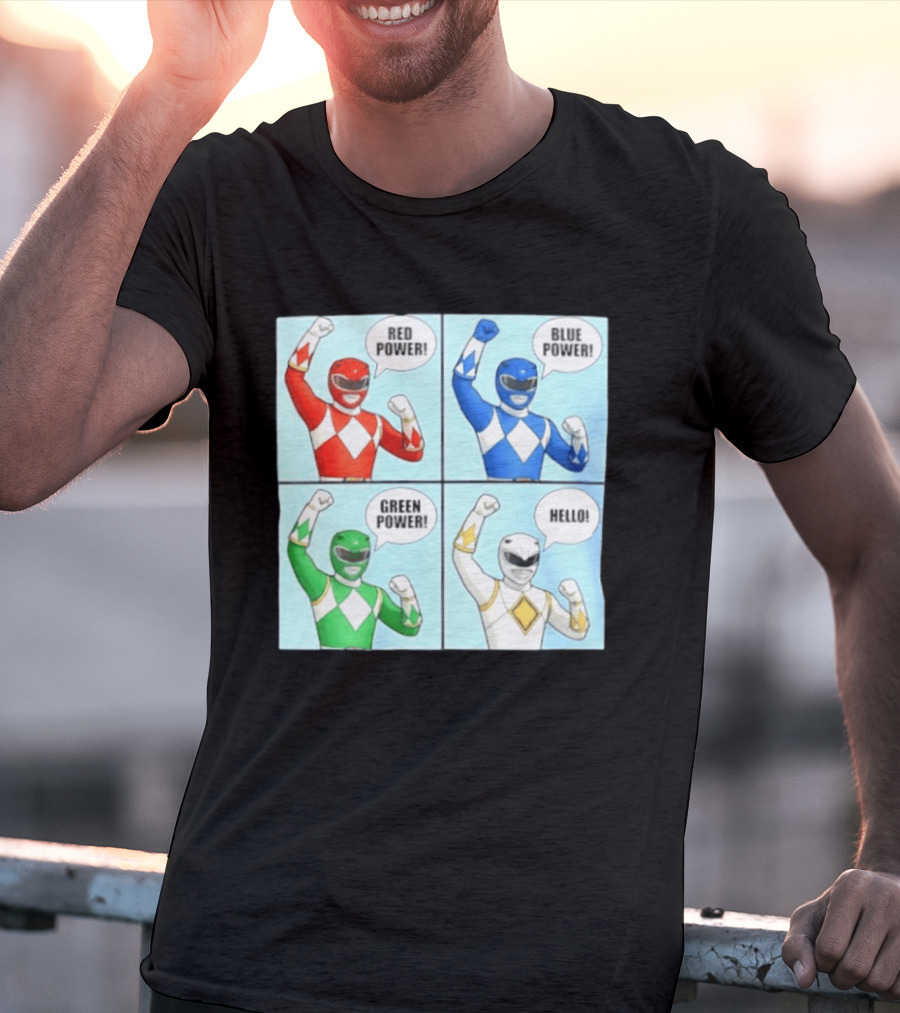 Red Power Blue Power Green Power Hello Rangers T-Shirt
