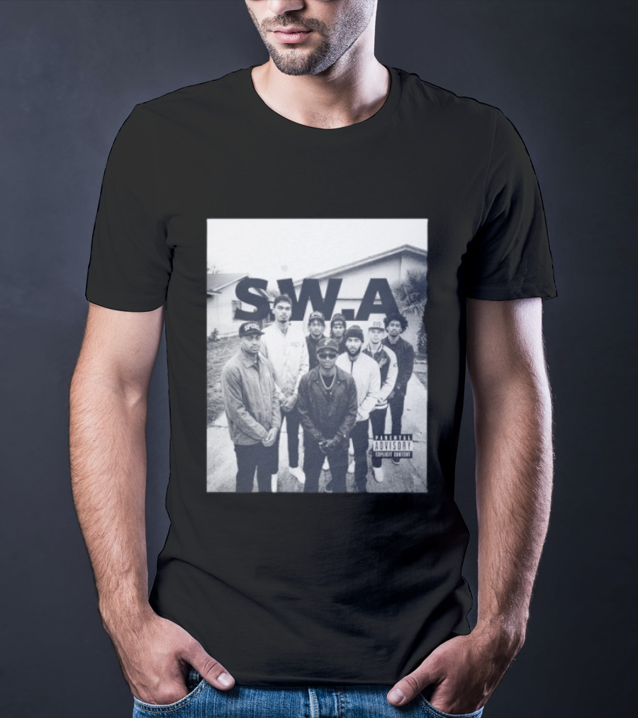 S.W.A San Antonio Spurs NBA Team Photo Iconic Streetwear T-Shirt