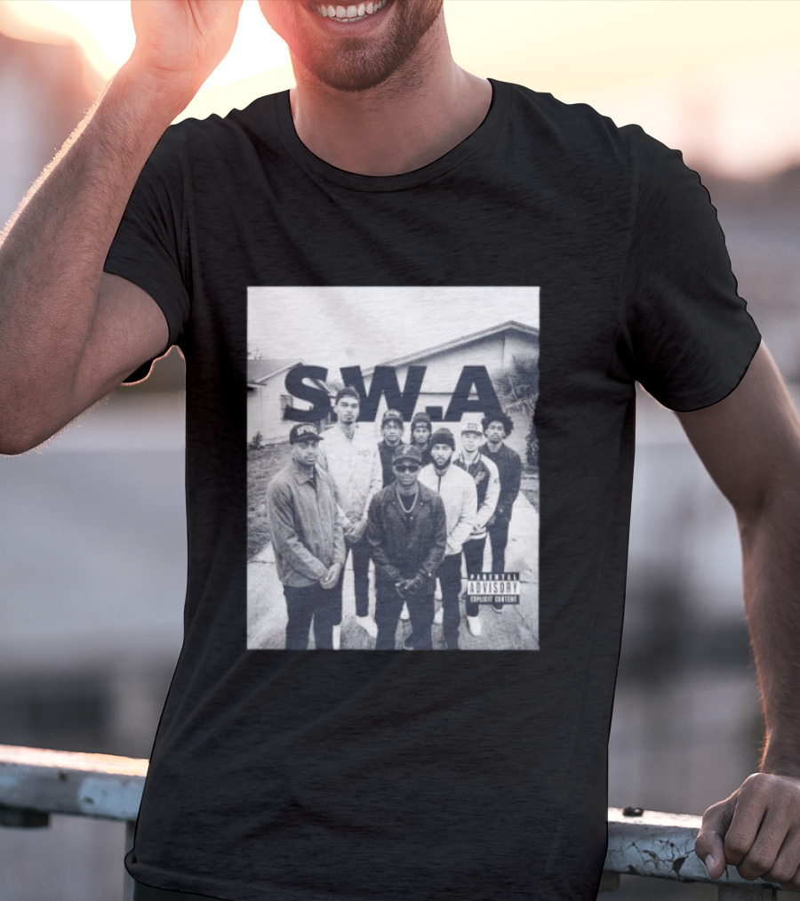 S.W.A San Antonio Spurs NBA Team Photo Iconic Streetwear T-Shirt