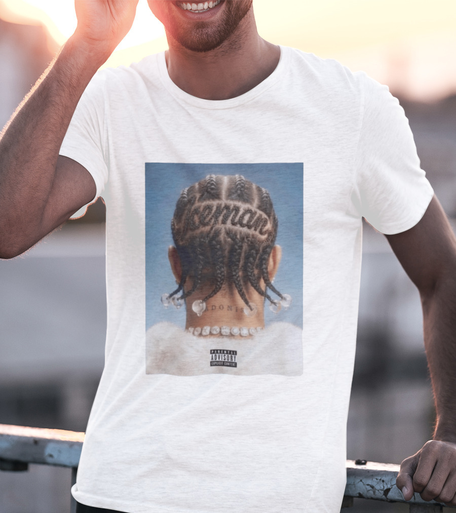 Iceman Adonis Braids Album Cover Drake Parental Advisory T-Shirt