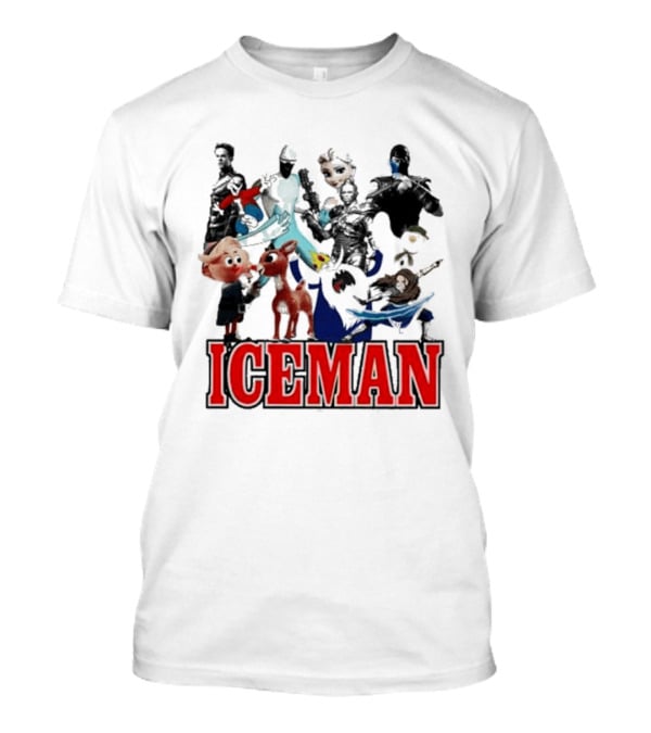 Secretclub Iceman Rudolph And Frosty Characters T-Shirt