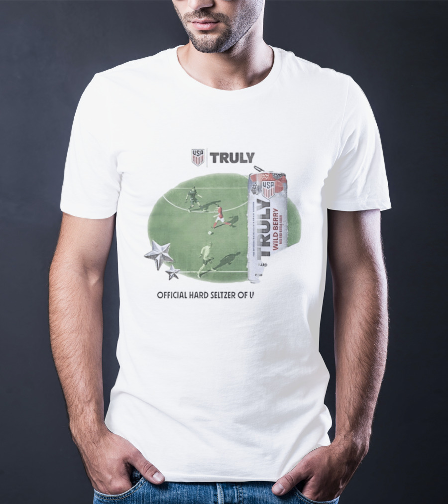 USA Truly Hard Seltzer Wild Berry Soccer Collaboration T-Shirt