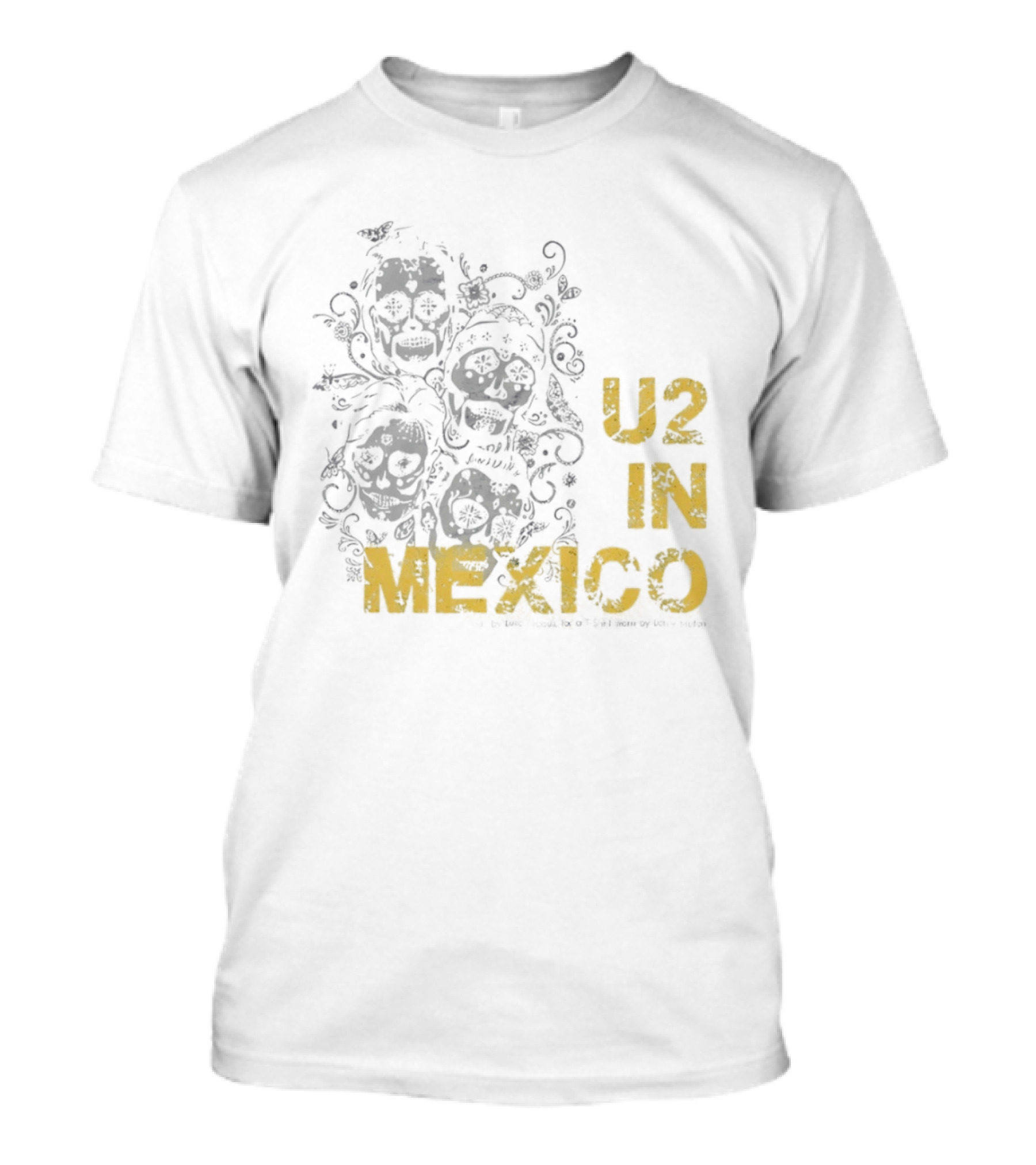 U2 In Mexico Día De Los Muertos Calavera T-Shirt