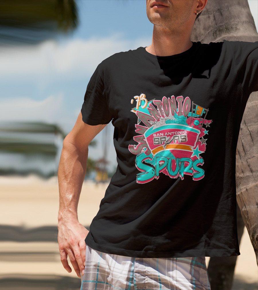 San Antonio Spurs '73 Classics Play By Play T-Shirt