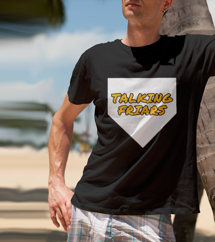San Diego Padres Baseball Talking Friars Home Plate T-Shirt