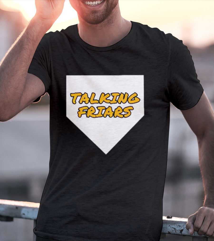 San Diego Padres Baseball Talking Friars Home Plate T-Shirt