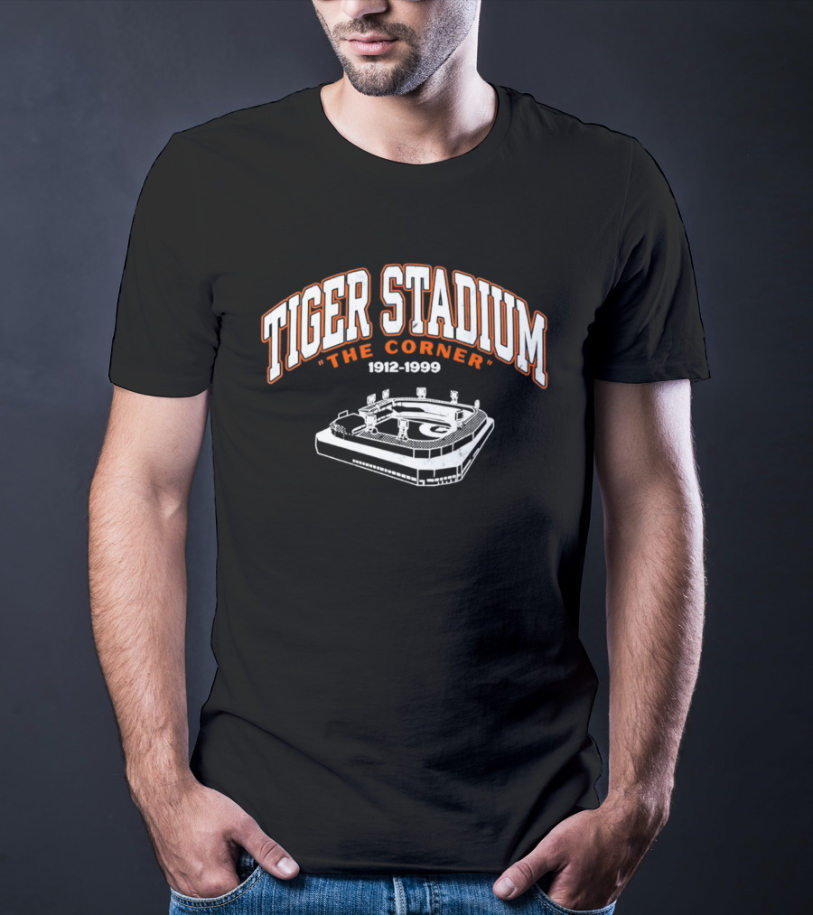 Tiger Stadium The Corner 1912 1999 Baseball Field T-Shirt