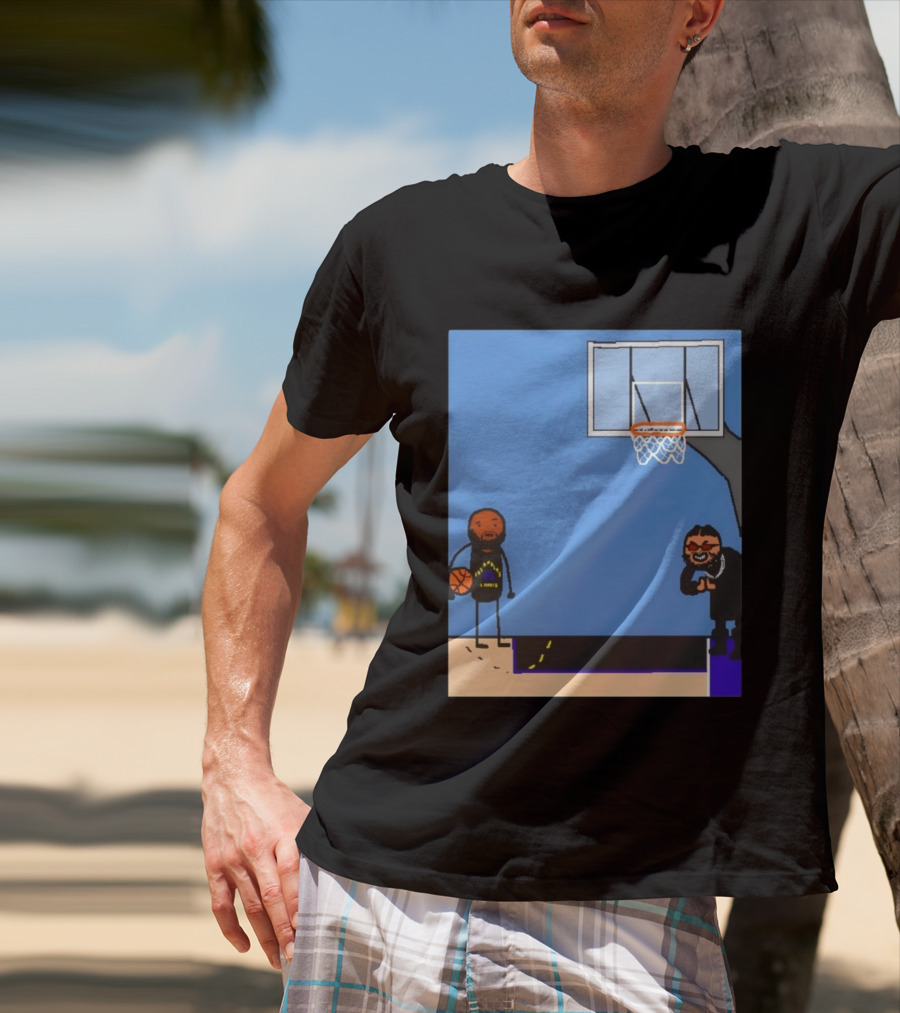 Villain Brooks Vs Dillon Brooks Basketball Humor Phoenix Suns Sketch T-Shirt