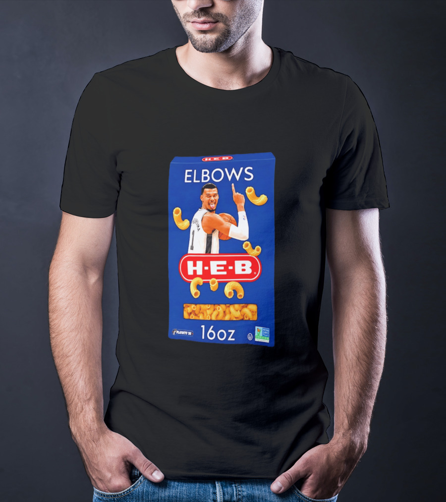 San Antonio Spurs Wemby HEB Elbows 16oz Playoffs Meme T-Shirt
