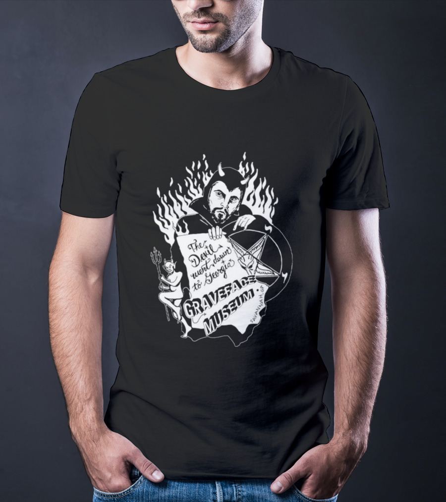 Anton LaVey Church Of Satan Graveface Museum The Devil Went Down To Georgia T-Shirt