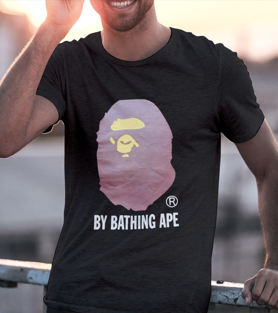 By Bathing Ape Iconic Yellow Ape Face T-Shirt