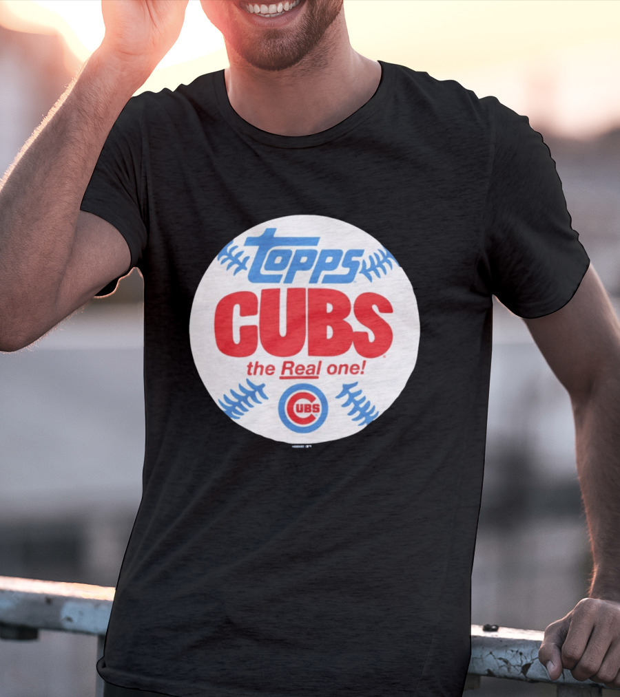 Topps Cubs The Real One Chicago Baseball T-Shirt