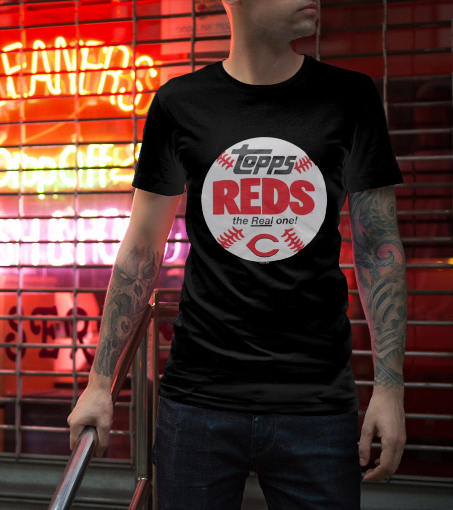 Topps Baseball Reds The Real One Cincinnati T-Shirt