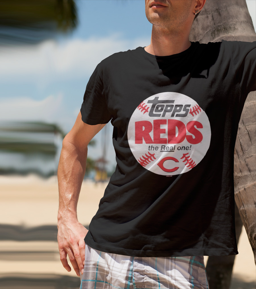 Topps Baseball Reds The Real One Cincinnati T-Shirt