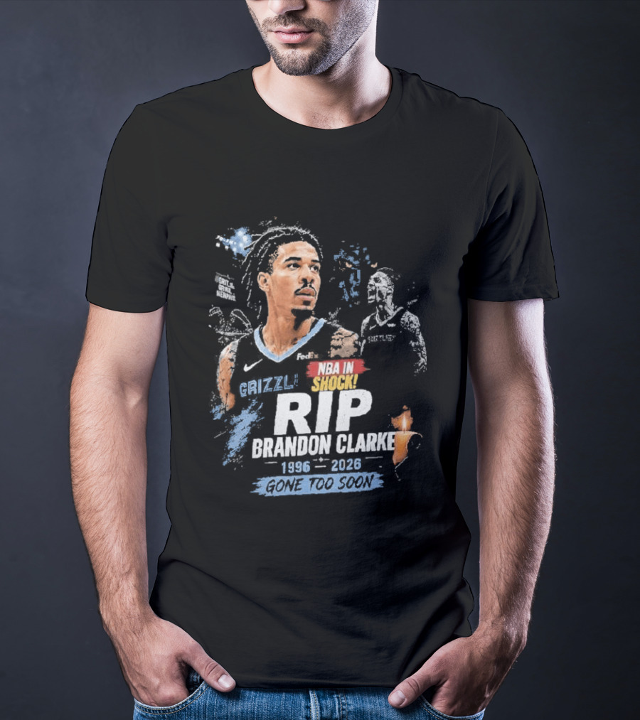 Original NBA In Memory Rest In Peace Brandon Clarke 1996 2026 T-Shirt